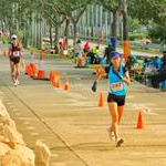 Women 20km: Liu Hong during the race