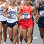 Men - 20 km - Il gruppo in una fase della gara