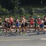 Dongshan - 2nd stage: The pack shortly after the start