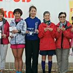 Podium of 6 hours Women