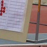 10.000m women - Posting board during women race