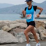 Women 20km: Liu Hong during the race