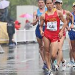 Men - 20 km - Cai Zelin guida poco prima dell'ultimo giro