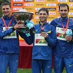 Men - 20 km - La nazionale dell'Ucraina con la Coppa del Mondo