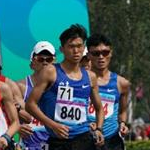 Men 20km-10km Team race - Leading group with Yu Wei (71-840) and Zgang Jun (34-1125)