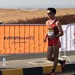 20km men - Chinese athletes during the race