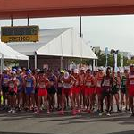 20 km men - The start