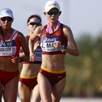 20km women - leading group