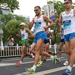 Men 50km: during the race