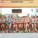 Women 20km: the start