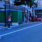 20 km men - Wang Kaihua is leading (from JPN TV)