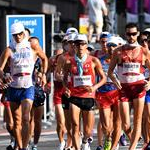 20 km men - The pack in early stage