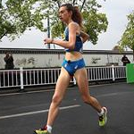 Women U20 10km: Valeria Di Sabato during the race