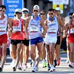 50 km men - Leading pack