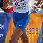 Men 50km: Marco de Luca during the race