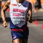 Men 50km: Havard Haukenes during the race
