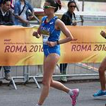 20km women - Valentina Trapletti durante la gara