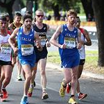 20km men - Un gruppo con Vito Minei e Leonardo Dei Tos