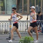 50km men - Leading group during the last part of the race