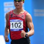 50km men -  He Xianghong during the race