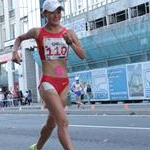 20 km women - Qieyang Shenjie during the race