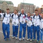 La squadra maschile e femminile agli Europei U23 con il tecnico Patrizio Parcesepe (by  Giancarlo Colombo)