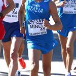 Men 20 km - Vito Minei and Francesco Fortunato during the race (photo by Giancarlo Colombo for Fidal)