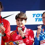 Women 20km: the podium