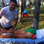 Men - Joao Vieira al massaggio pre gara (by Facebook)
