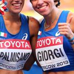 Women - La gioia di Antonella Palmisano ed Eleonora Anna Giorgi dopo la gara (by Giancarlo Colombo)