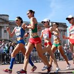 Women 20km - The leading pack