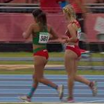 1st stage - 5.000m track walk girls: Ramos Rodriguez and Zubkova