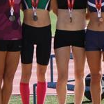 10.000m women - the podium