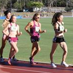 10.000m women - Claire Tallent, Beki Smith and Alana Barber leads