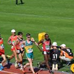 Men U20 10km: a phase of the race