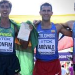 Men 20km - the podium