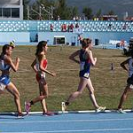 Girls race: leading group in second lap