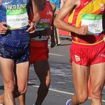 20 km men - Lopez, Dmytrenko and Fujisawa (by Jeff Salvage - USA)