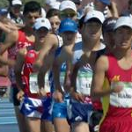 2nd stage - 5.000m track walk boys: the pack