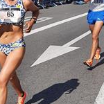 10km women: Kimberly Garcia during the race