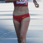 20 km women - Liu Hong during the race (photo by Manolo Teixeiro - ESP)