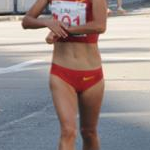 20 km women - Liu Hong during the race (photo by Manolo Teixeiro - ESP)