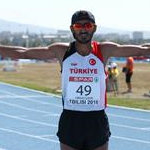 Boys race: Imük Abdulselam (TUR) celebrates silver