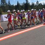 Women - 20 km - Il gruppo dopo la partenza 