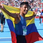 2nd stage - 5.000m track walk boys: celebrating gold