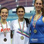 Women 3.000 indoor: the podium