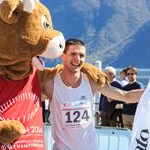 Men - Ruslan Dmytrenko con la mascotte di Zurigo 2014