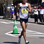 35km Men - Masatora Kawano (1st) during the race