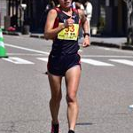 35km Women: Kaori Kawazoe (2nd) during the race