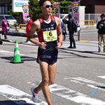 35km Men - Tomihiro Noda (3rd) during the race
